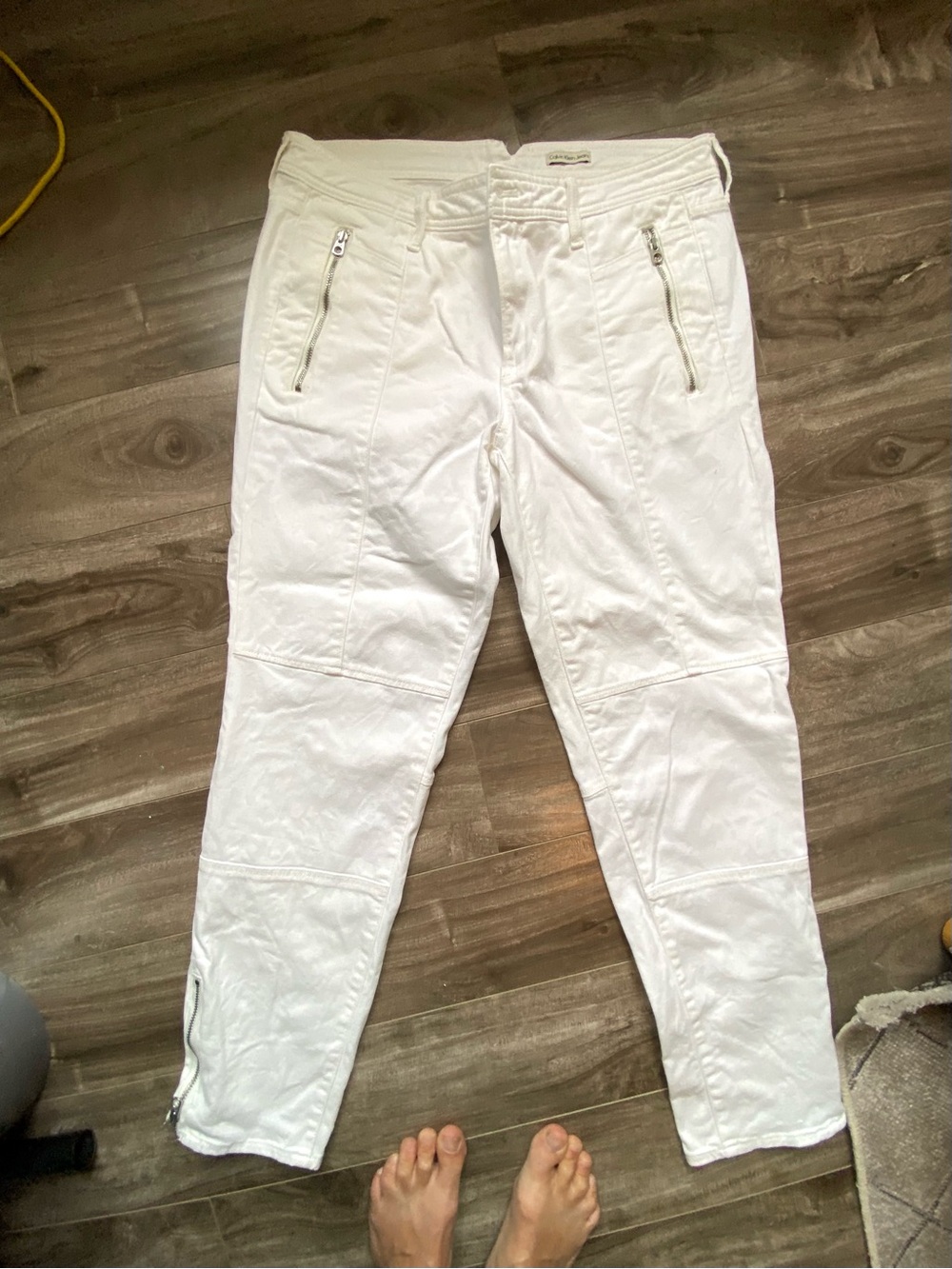 Calvin Klein Jeans White Slim Denim